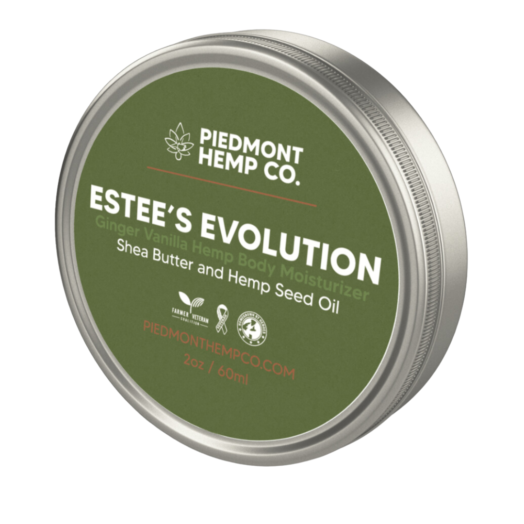 Estee's evolution is a versatile daily moisturizing body balm that luxuriously moisturizes for optimal skin health and has the essence of an oriental spice aroma. Our daily moisturizer supports skin health with this vegan body balm. The natural moisturizer contains vitamin A, Amino Acids, and vitamin C from plant extracts, including hemp seed oil and pure shea butter.