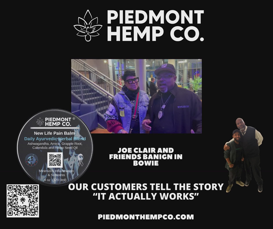 Load video: New Life Pain Balm with Ashwagandha (Hemp Seed Oil)