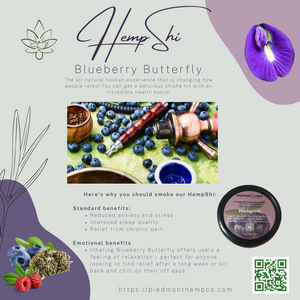 Blueberry Butterfly (Full Spectrum CBD Infused Shisha)
