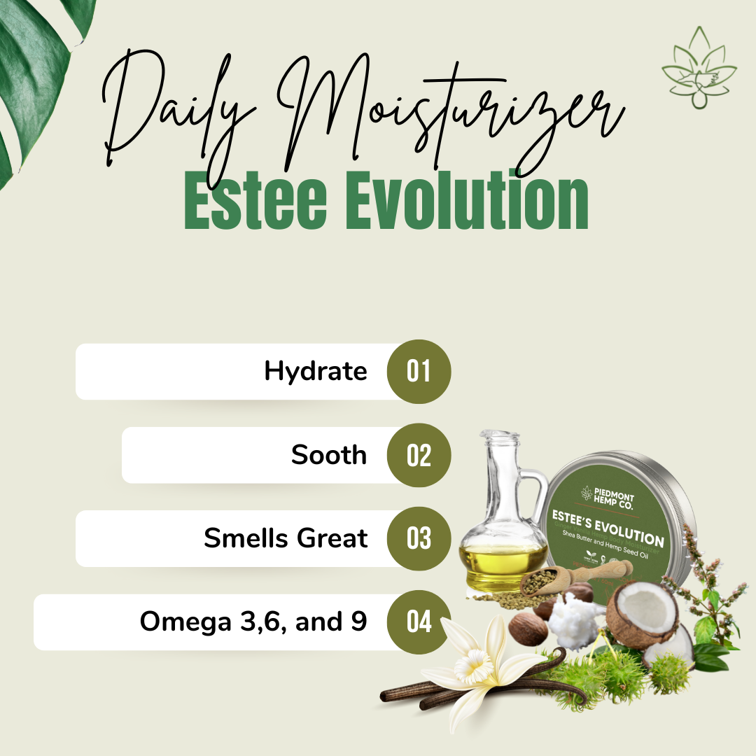 Estee's evolution is a versatile daily moisturizing body balm that luxuriously moisturizes for optimal skin health and has the essence of an oriental spice aroma. Our daily moisturizer Supports skin health with this vegan body balm.